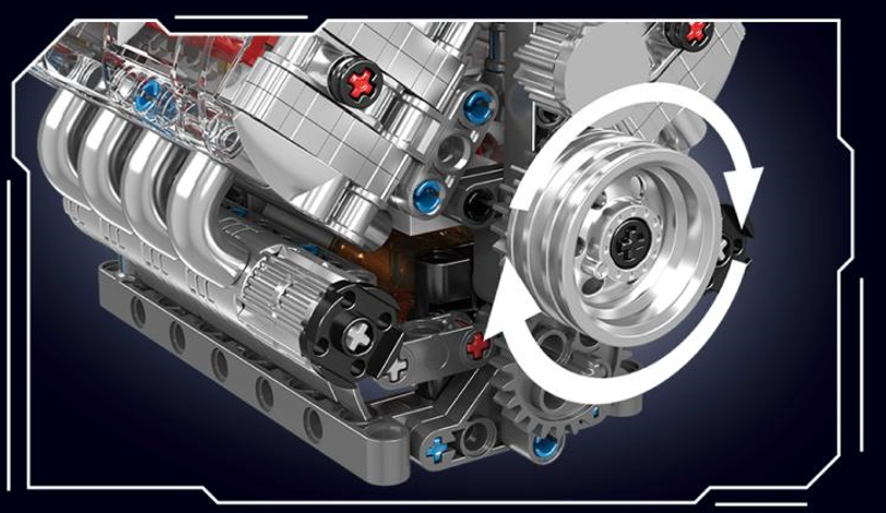 MOULD KING V8 Κινητήρας
