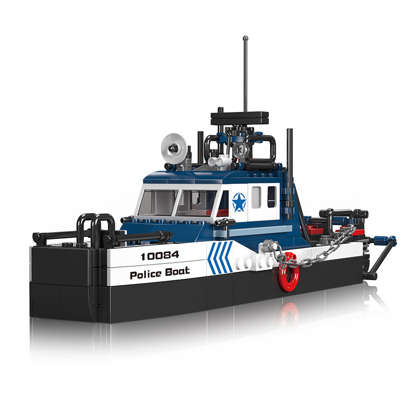Παιχνίδι κατασκευών Police Boat, Mould King