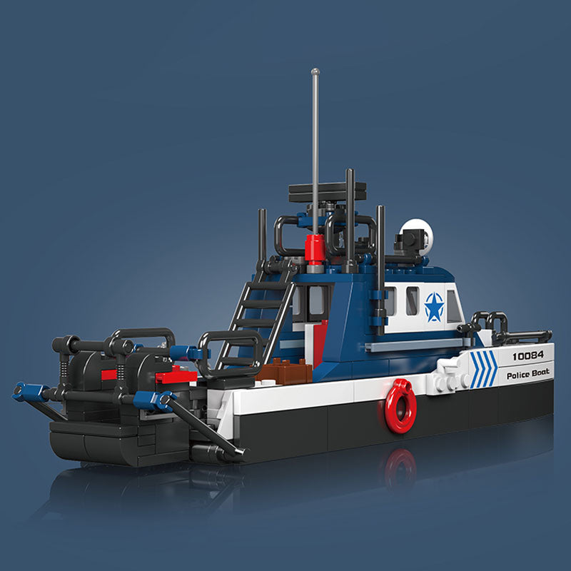 Παιχνίδι κατασκευών Police Boat, Mould King