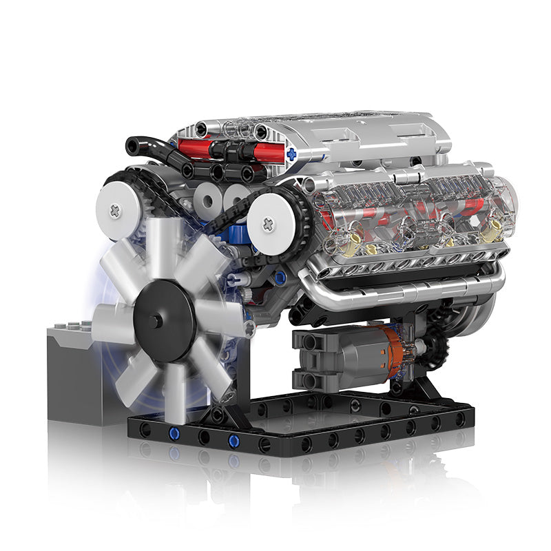 Κινητήρας V8, Mould King, Γκρι