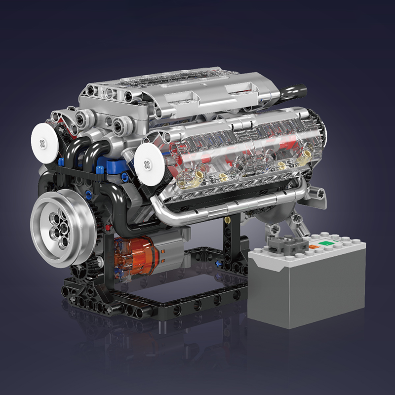 Κινητήρας V8, Mould King, Γκρι
