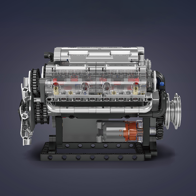 Κινητήρας V8, Mould King, Γκρι