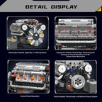 Κινητήρας V8, Mould King, Γκρι