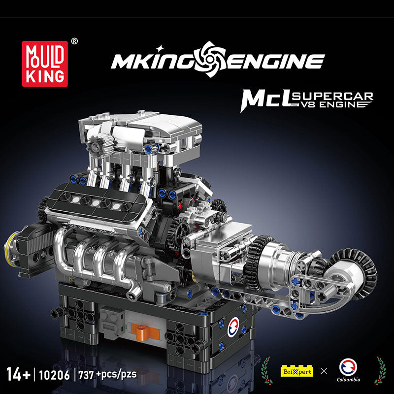 Παιχνίδι κατασκευών Turbo Κινητήρας V8, Mould King
