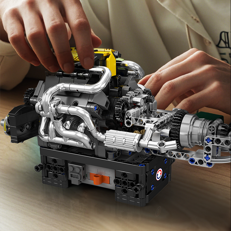 Παιχνίδι κατασκευών Turbocharged Κινητήρας Mould King, 10207