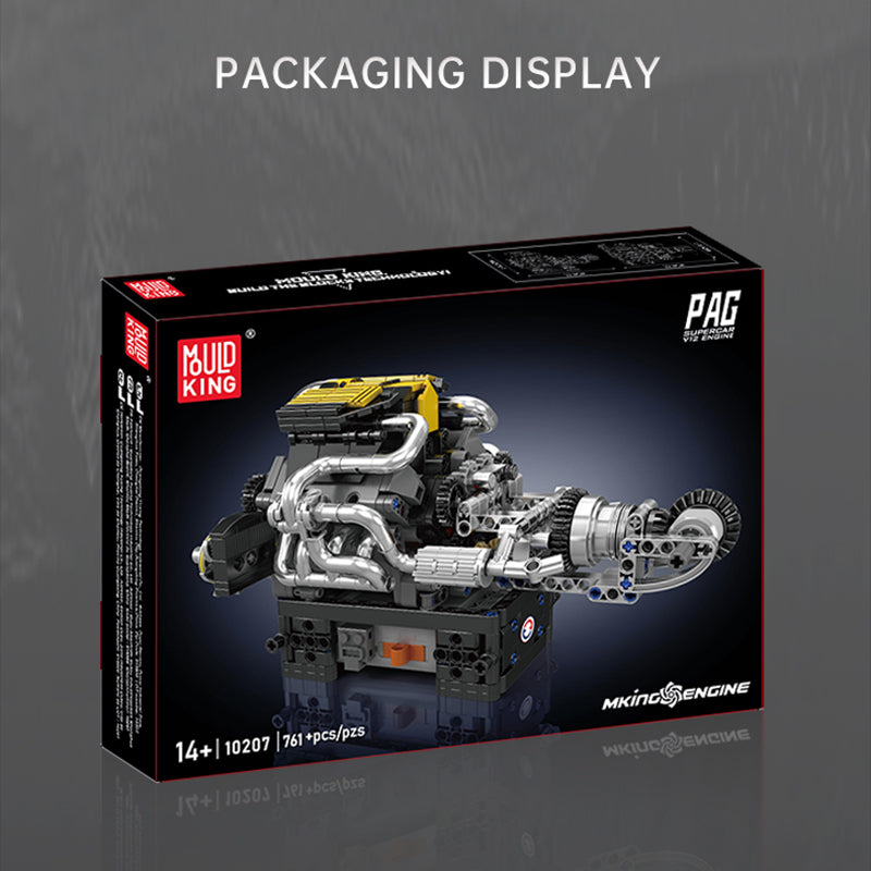 Παιχνίδι κατασκευών Turbocharged Κινητήρας Mould King, 10207