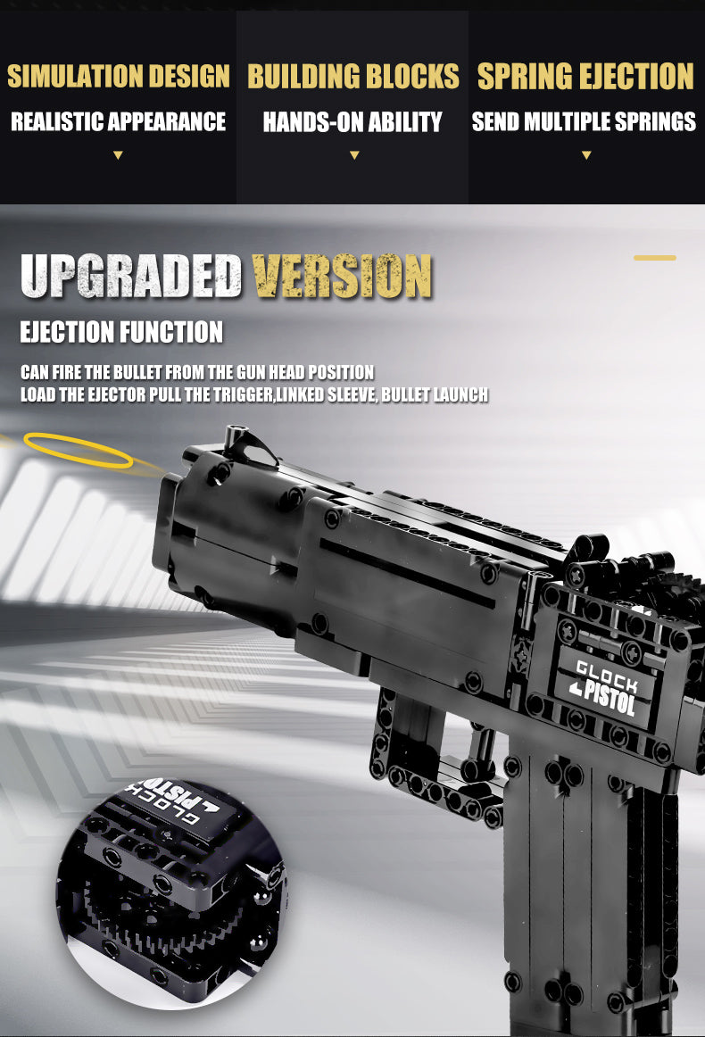 Glock Automatic Pistol,14008,Mould King