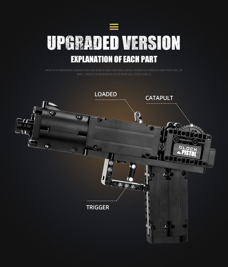 Glock Automatic Pistol,14008,Mould King