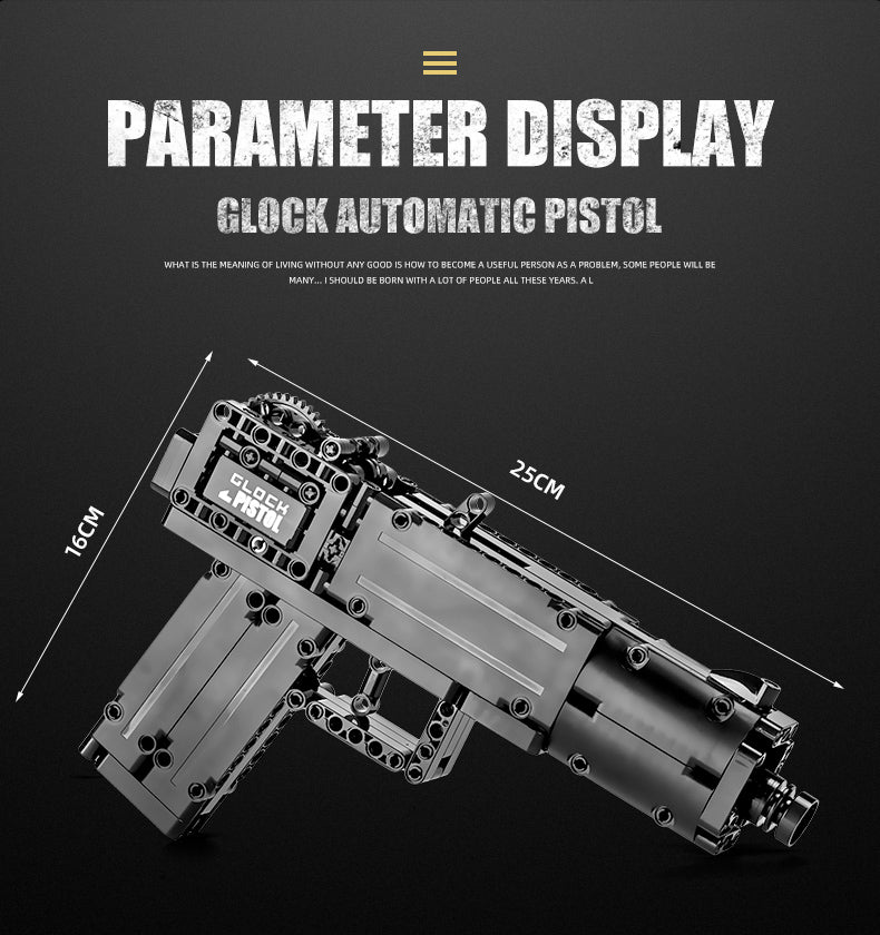 Glock Automatic Pistol,14008,Mould King