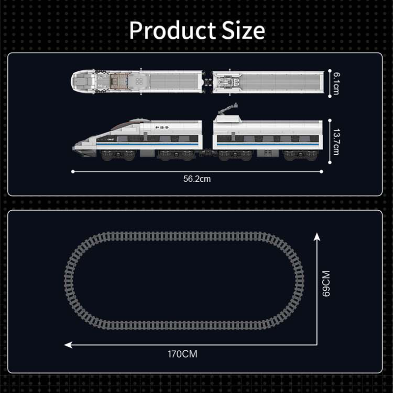 Παιχνίδι κατασκευών High speed train, Mould King