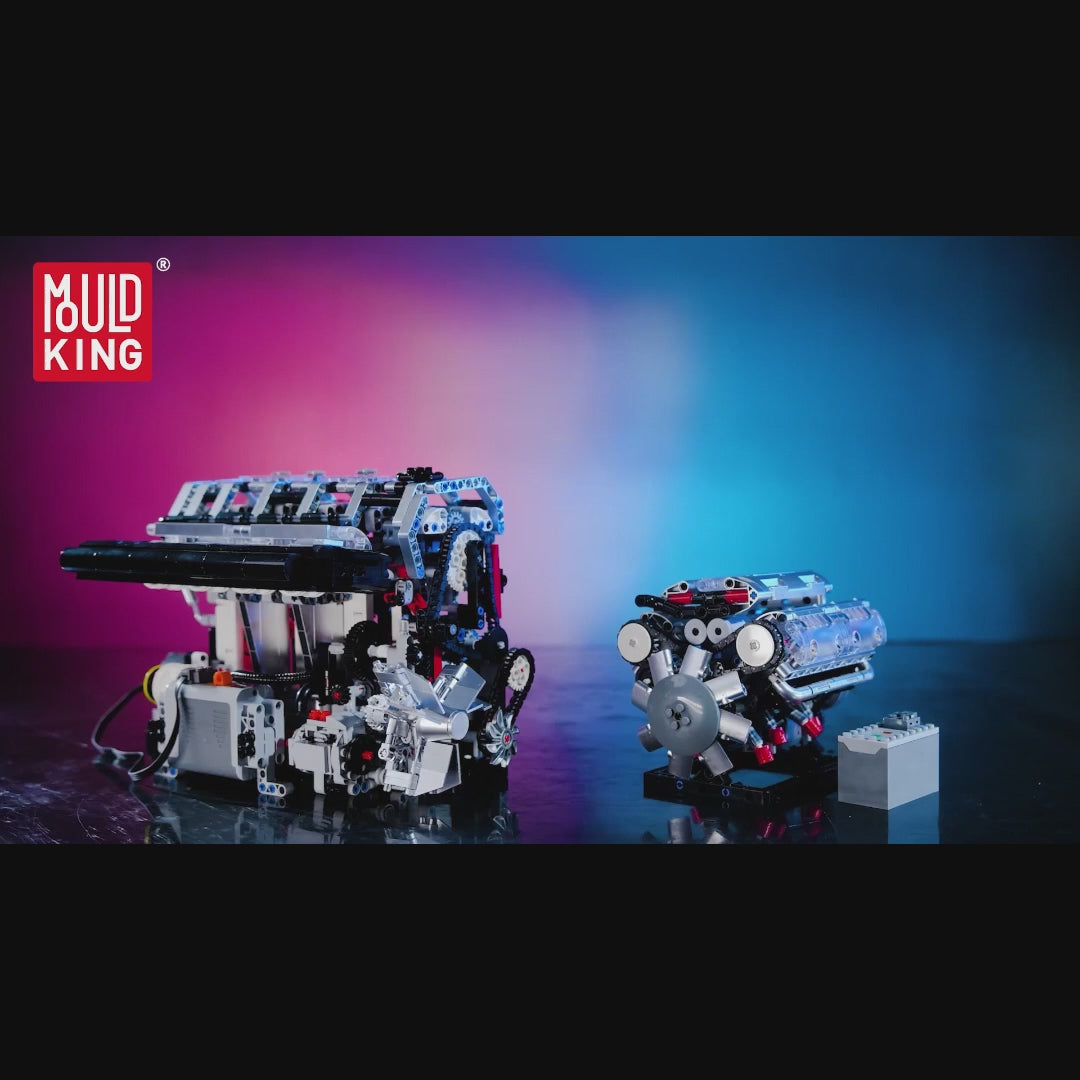 Κινητήρας V8, Mould King, Γκρι